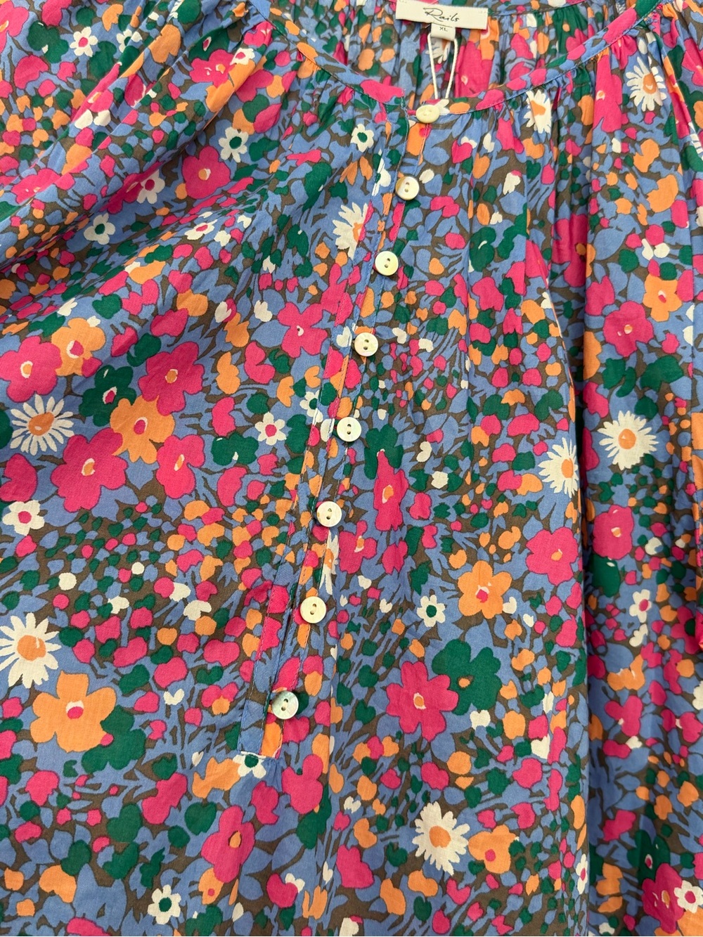 Rails Indi Leilani Floral Top XL NWT Cotton Blouse - Picture 9 of 14